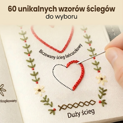 Książka do Haftu™ – Kompletny Zestaw do Haftowania dla Początkujących
